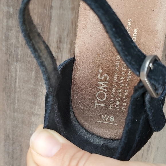 Toms Women Wedge Platform Sandal shoes heels s 8 - Picture 12 of 13